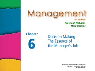 robbins_PPT06_decision making.ppt