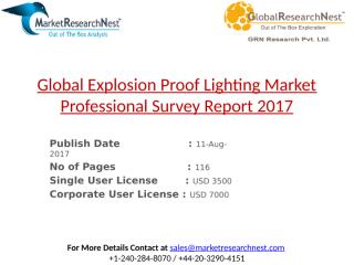 Global Explosion Proof Lighting Market Professional Survey Report 2017.pptx