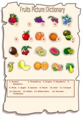 Fruits Picture Dictionary.doc